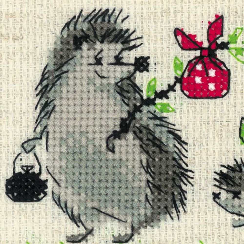 Riolis 1711  Kit de broderie  famille Hérissons
