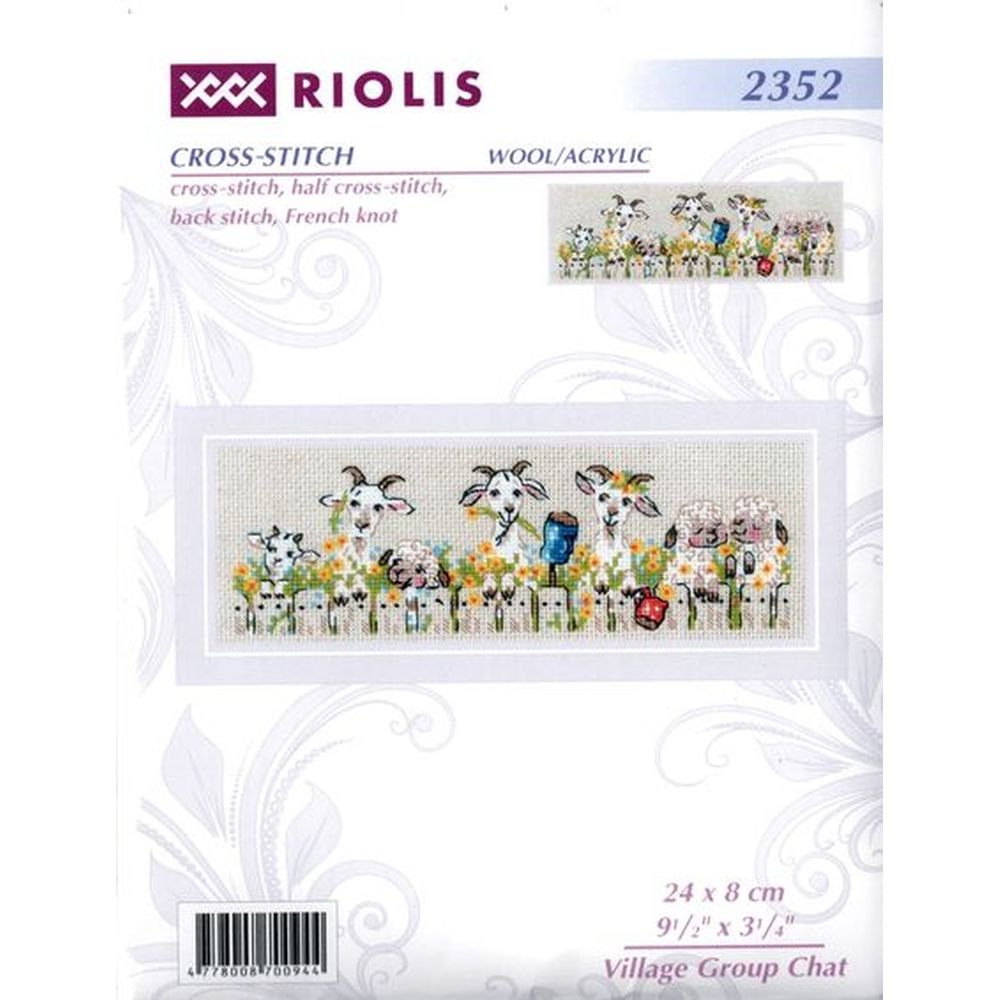 Riolis 2352  Kit de broderie  Discussion de village