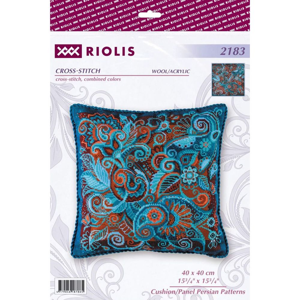 Riolis 2183  kit de broderie  Coussin  Panneau Motifs Persans