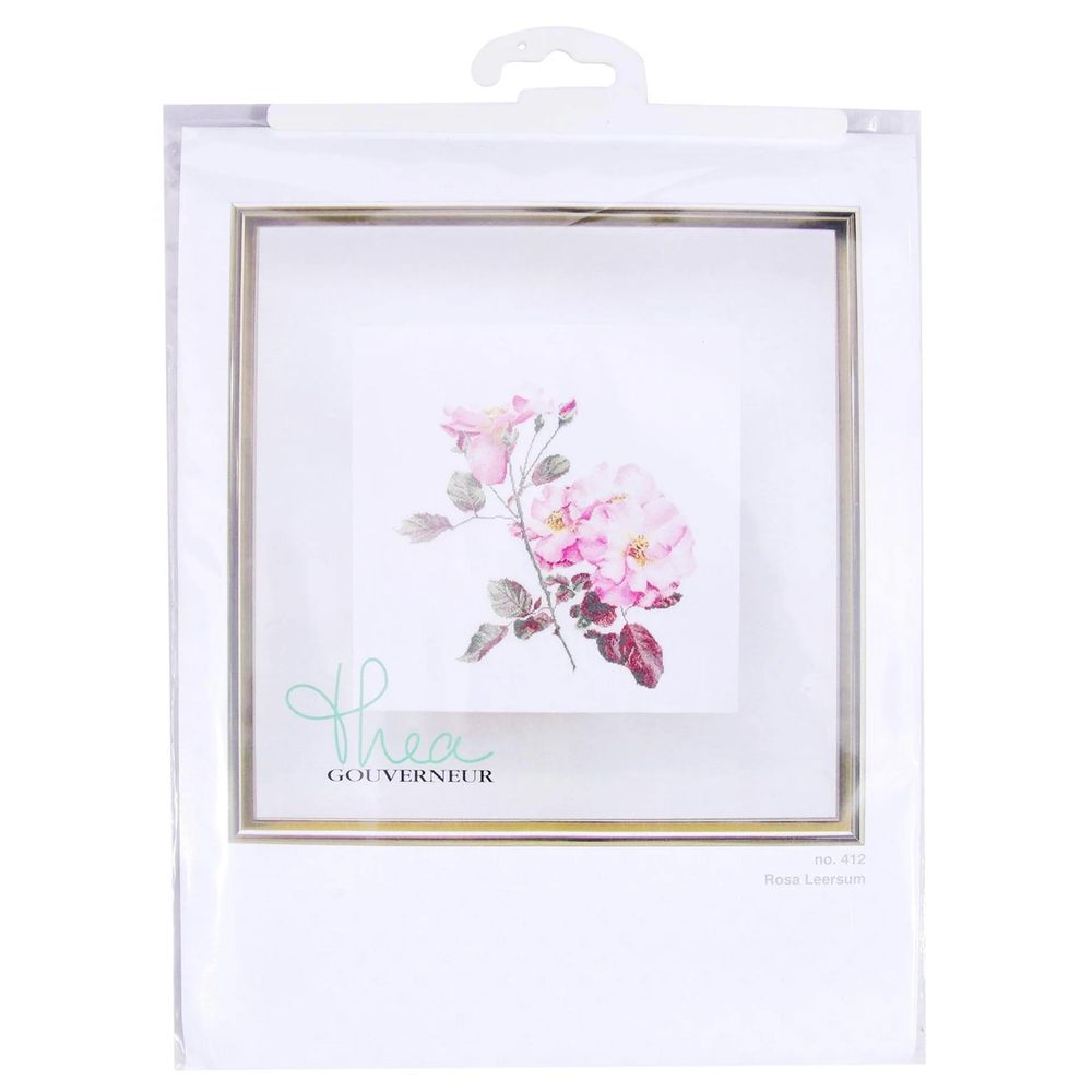 Thea Gouverneur 412  kit de broderie  Rosa leersum