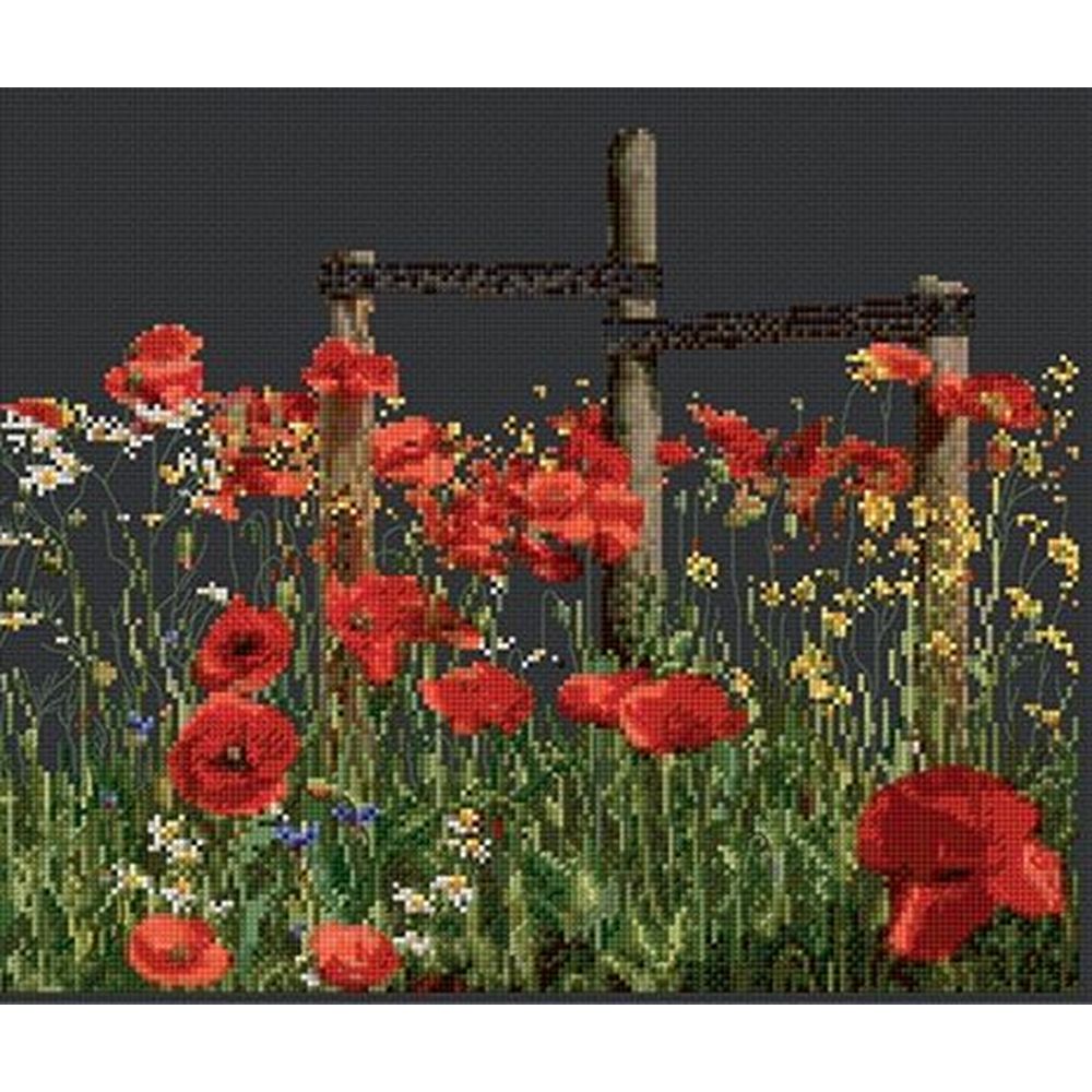 Thea Gouverneur 546-05  kit point croix compté  Coquelicots
