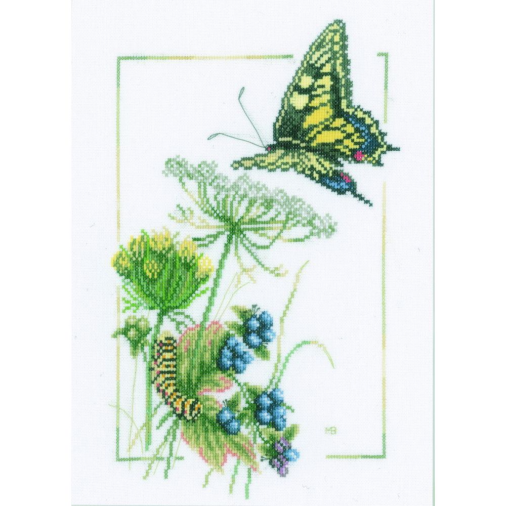 Papillons et fleurs  0021622  LANARTE