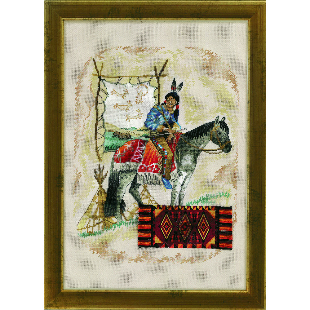 Indien sur son cheval - Permin 70-4330 - 56.85 € sur www.la-brodeuse.com