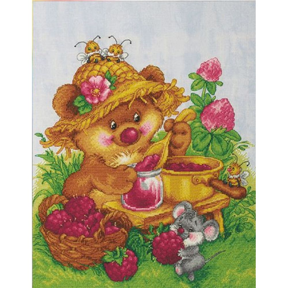 Thea Gouverneur 2048 Oursons Broderie Point de Croix compté