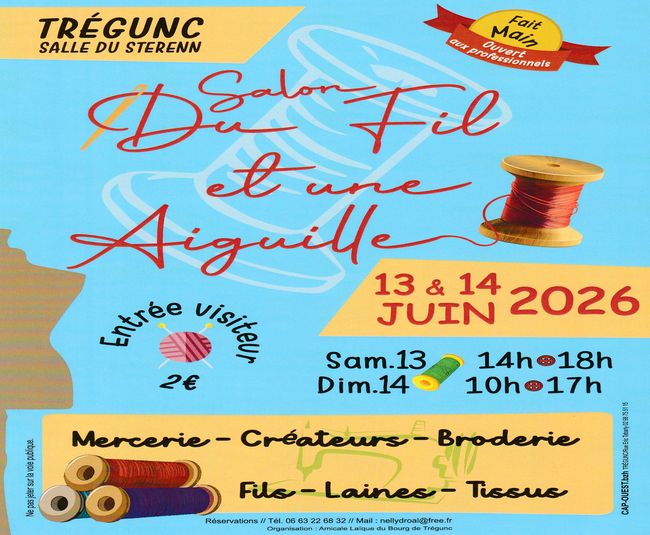 tregunc du 13 14 juin 2026 salon du fil et une aiguille a