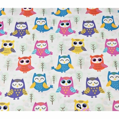cotton-colorful-owls-with-trees-on-a-white-background