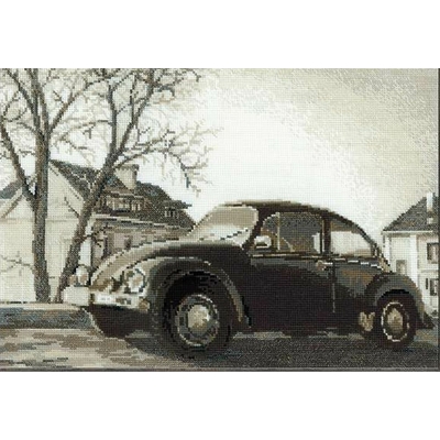 Riolis 1177 - voiture coccinelle - kit point de croix compté - 2