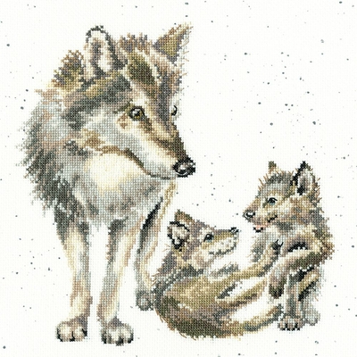 Bothy threads XHD94  Meute de loups  kit point de croix compté