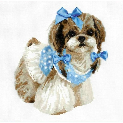 Riolis 1120 - kit point de croix compté - Chien le Shih tzu - 1