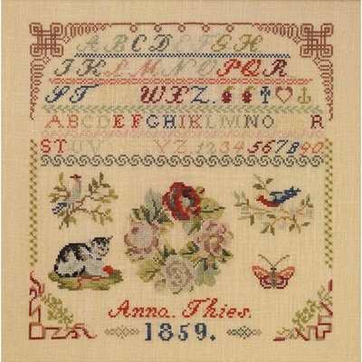 Sampler Anna Thies 1859 - Kit lin - 39-5301 - Permin