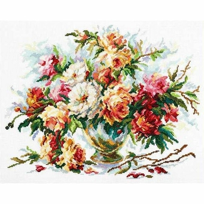 Chudo Igla ( Magic Needle ) 40-62 - kit point de croix compté - vase de fleurs