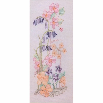 Bothy Threads SP01 - kit point de croix compté - fleurs de printemps