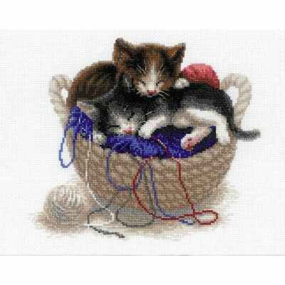 Riolis 1724 - kit point de croix compté - chatons endormis