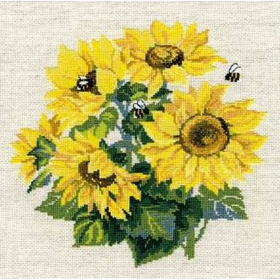 Riolis 776 kit point de croix compté Fleurs de tournesols 1