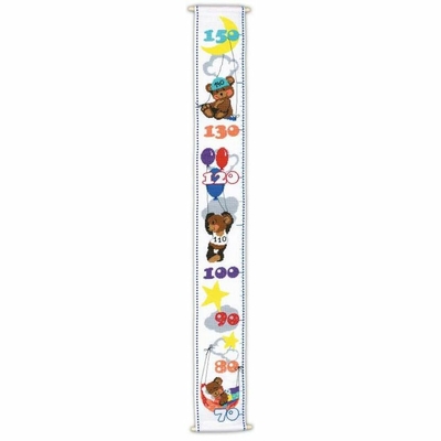 Riolis 977 kit point de croix compté toise de naissance ourson 1