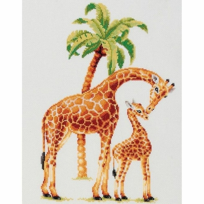 Dutch Stitch Brothers DSB003  kit point de croix compté  Safari Giraffe