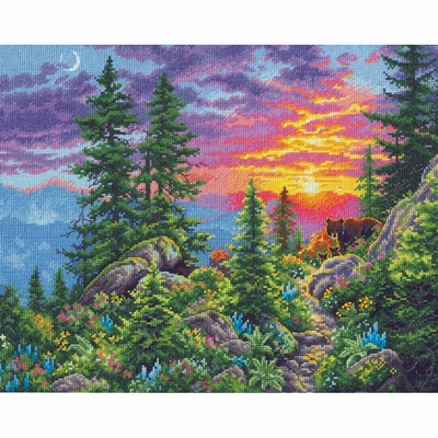 DIMENSIONS 70-35383 kit point croix compté Paysage 2