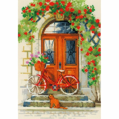 Riolis 1831  kit point de croix compté  Porte italienne