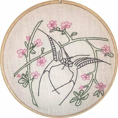 kit de broderie  Traditionnelle,  Alvéo 152051,  Hirondelles