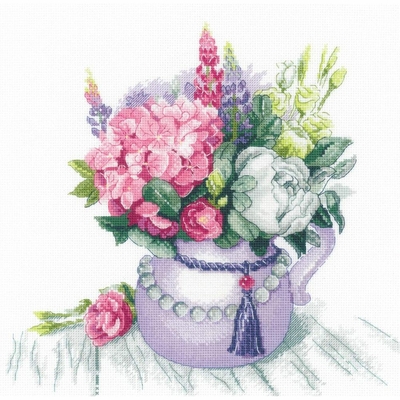 Riolis 1931  kit point croix  Charme floral  2