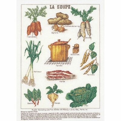 Thea Gouverneur 3027  kit point de croix compté  la soupe