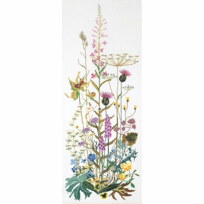 Thea Gouverneur 821  kit point croix compté  Fleurs sauvage  5