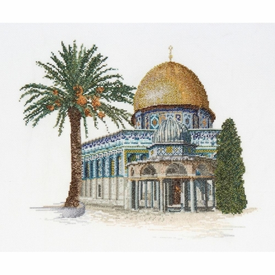 Thea Gouverneur 535  kit point de croix compté  Dome of the Rock