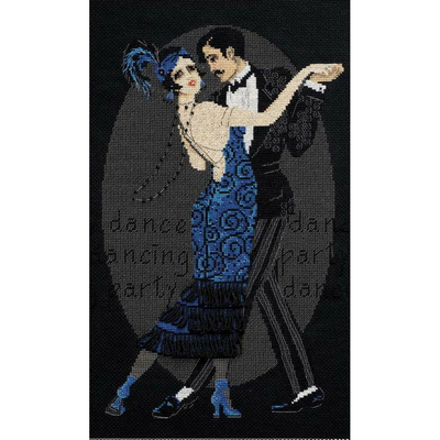 Riolis 1244  kit point croix compté  Couple de danseur  1