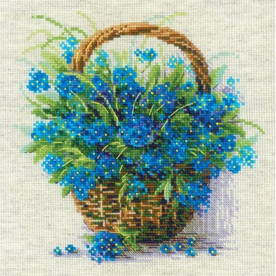 Riolis 2170  kit point croix  Myosotis