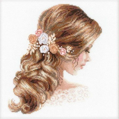 Riolis 1764  kit point croix  Romantique