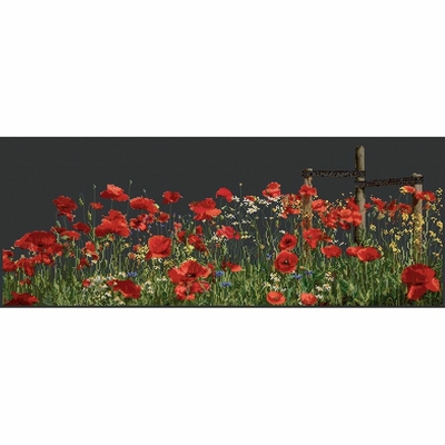 Thea Gouverneur 546-05  kit point croix  Coquelicots