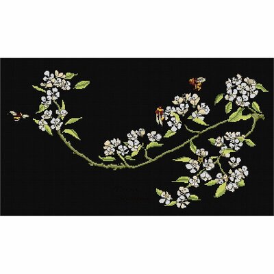 Thea Gouverneur 1047-05  kit point de croix compté  Fleurs de Pyrus