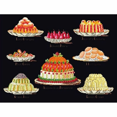 Thea Gouverneur 2096-05  kit point croix  Assortimrnts de gâteaux  1