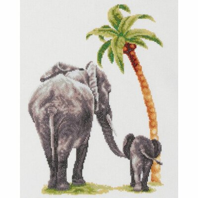 Dutch Stitch Brothers  DSB005  kit point croix  Safari éléphants