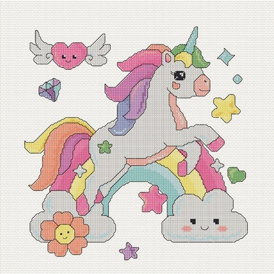 Dutch Stitch Brothers  DSB028  kit point croix  licorne