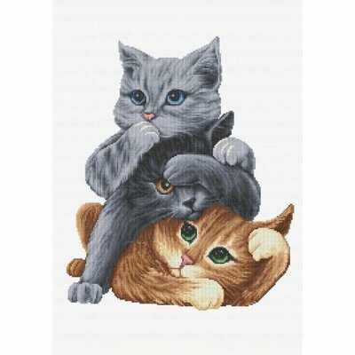 Dutch Stitch Brothers DSB027  kit point croix  chats