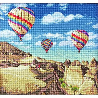 Letistitch 961  kit point de croix compté  Montgolfière