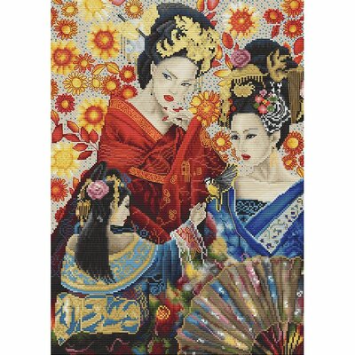 Letistitch 8018  kit point de croix compté  Geisha