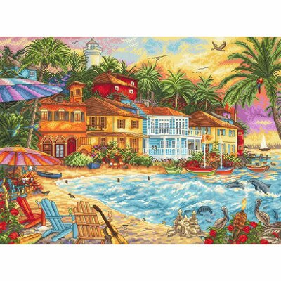 Letistitch 926  kit point de croix compté  Vacance sur île