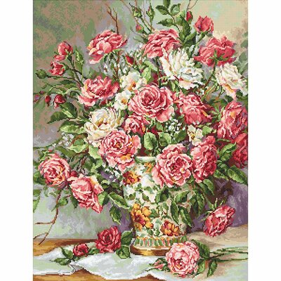 Luca-S B603  Kit de point de croix compté  Fleurs de Princesse