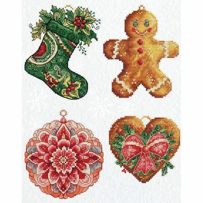 Luca-S JK043  kit point croix compté  Jouets Décorations d’hiver