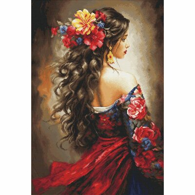 Luca-S B702  kit point croix  La Femme Espagnole