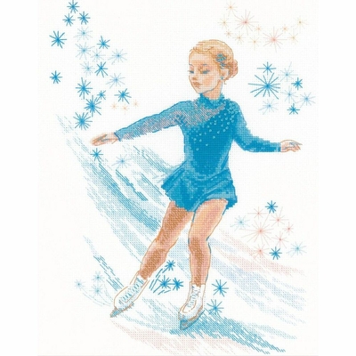 Riolis 2202  kit point croix  Patinage artistique  2