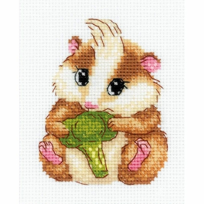 Riolis 2185  kit point croix  Hamster mignon  2