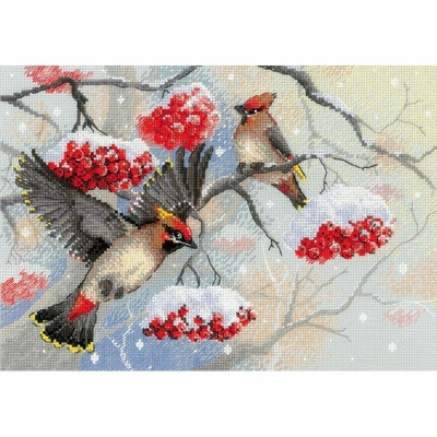 Riolis 2207  kit point croix  Murmures d'hiver  2