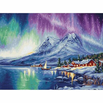 Luca-S B705  kit point croix compté  Aurores boréales