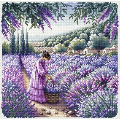 Ava P031  kit de point croix  Parfum de Provence
