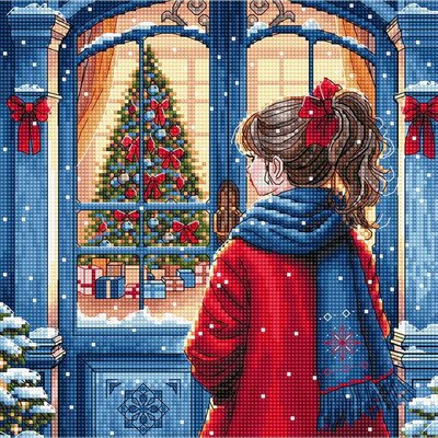 Ava P082  kit de point croix compté  Espoir de Noël