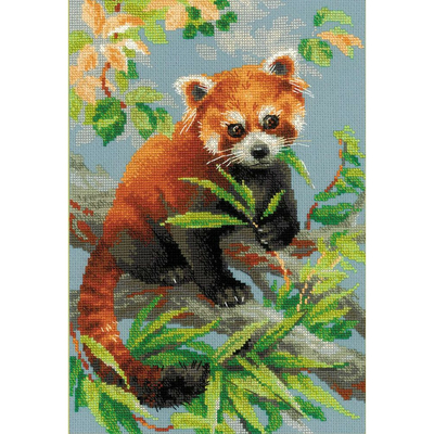 Riolis 1627  kit point de croix compté  Panda roux