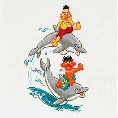 Thea Gouverneur 765 Aida  kit point croix  Muppets show  Dauphins  1